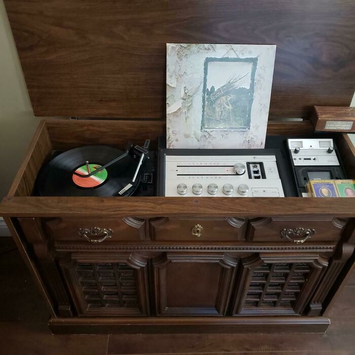 Still Works. Sunday Spins, A Continued Tradition With Our Kids On The Same Stereo I Had Growing Up