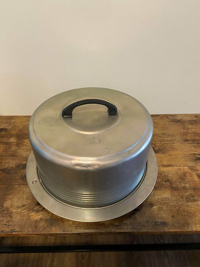 Regal Ware Inc. Cake Pan From The 1930s. My Great Grandmother’s. Still Transfers Cakes Safely And Securely To This Day