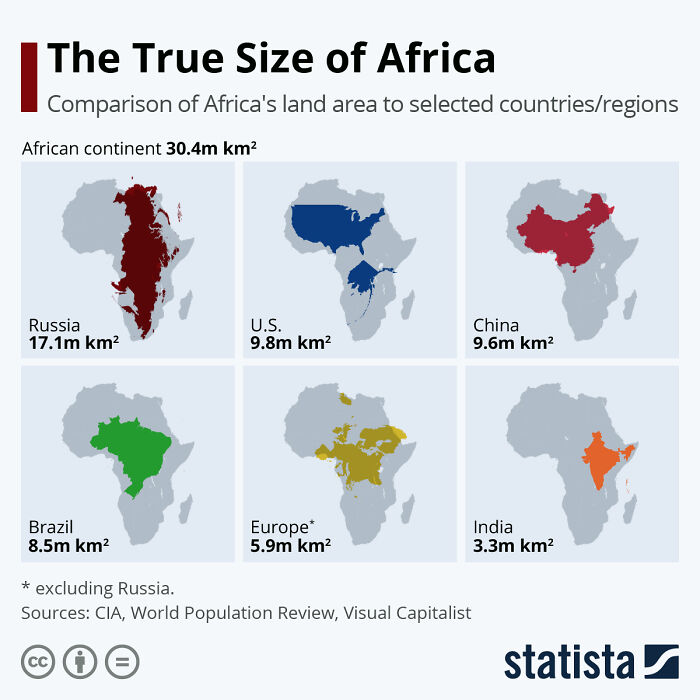 The True Size Of Africa