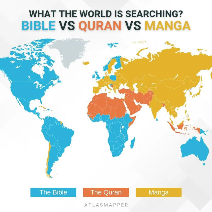 Bible, Quran, Manga Distribution