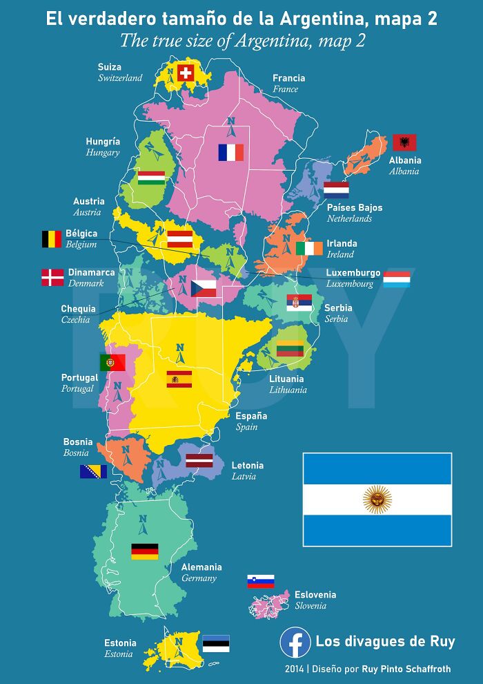 The True Size Of Argentina, Map 2