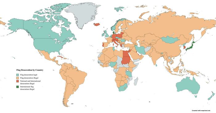 Flag Desecration By Country
