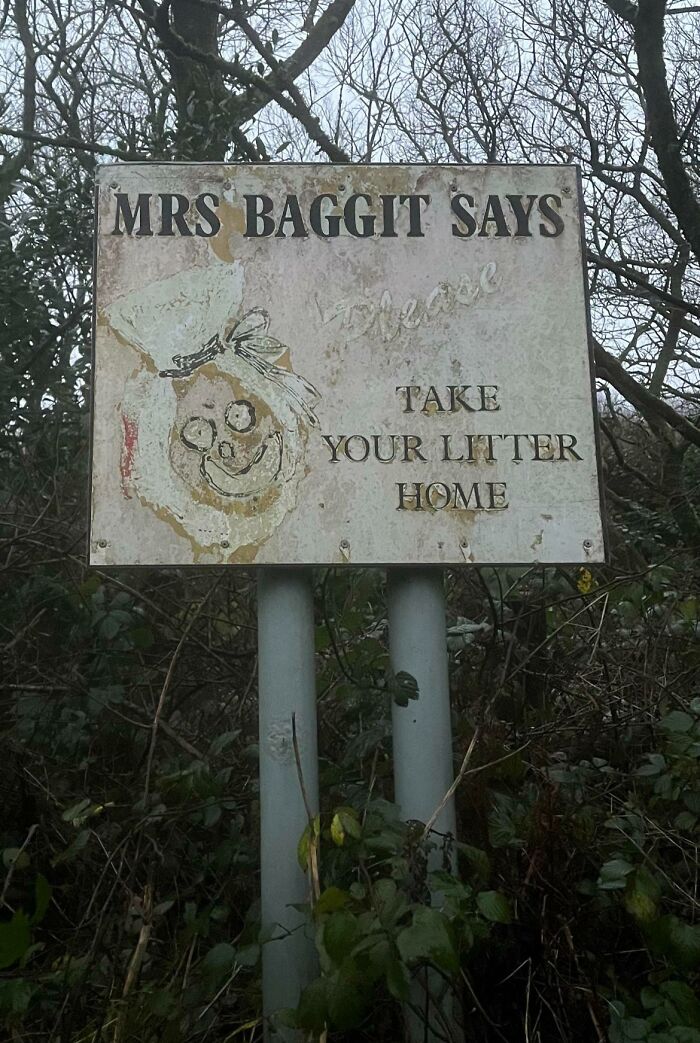 This Anti-Littering Sign