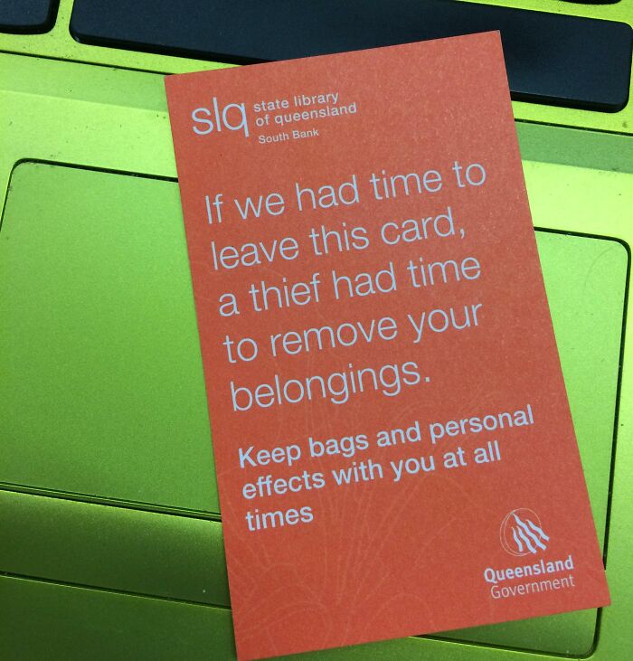 I Got A Warning For Leaving My Laptop Unattended In The Library