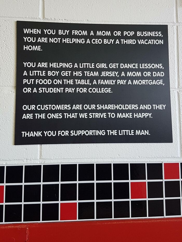 Sign At Local Burger Restaurant
