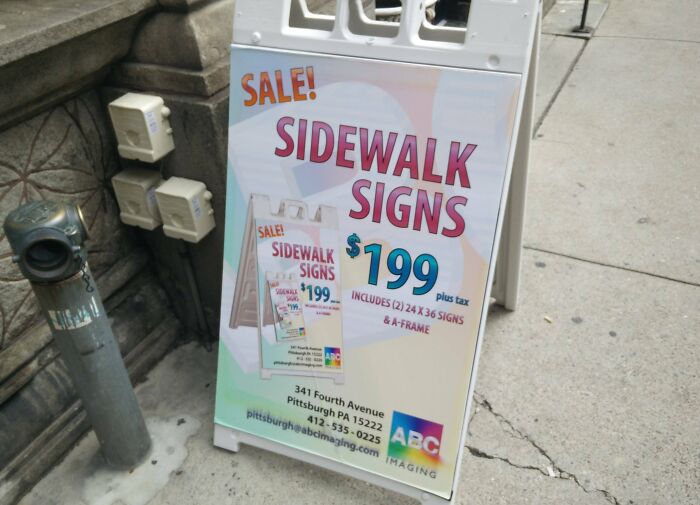 This Sign Is A Self-Referential Recursive Advertisement