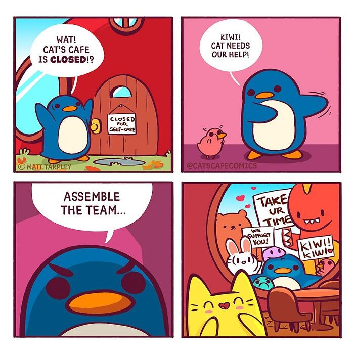 The Wholesome “Cat’s Café” Comics Will Warm Your Heart ( New Pics)