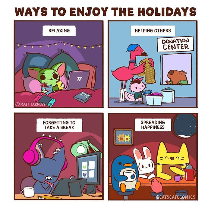 The Wholesome “Cat’s Café” Comics Will Warm Your Heart ( New Pics)