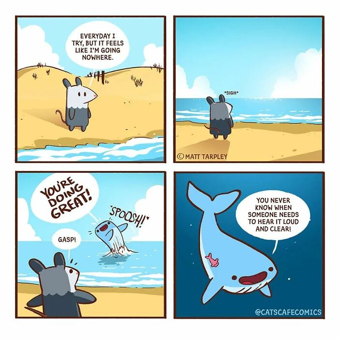 The Wholesome “Cat’s Café” Comics Will Warm Your Heart ( New Pics)