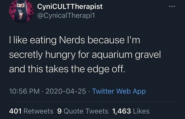 I Like Aquarium Gravel Too