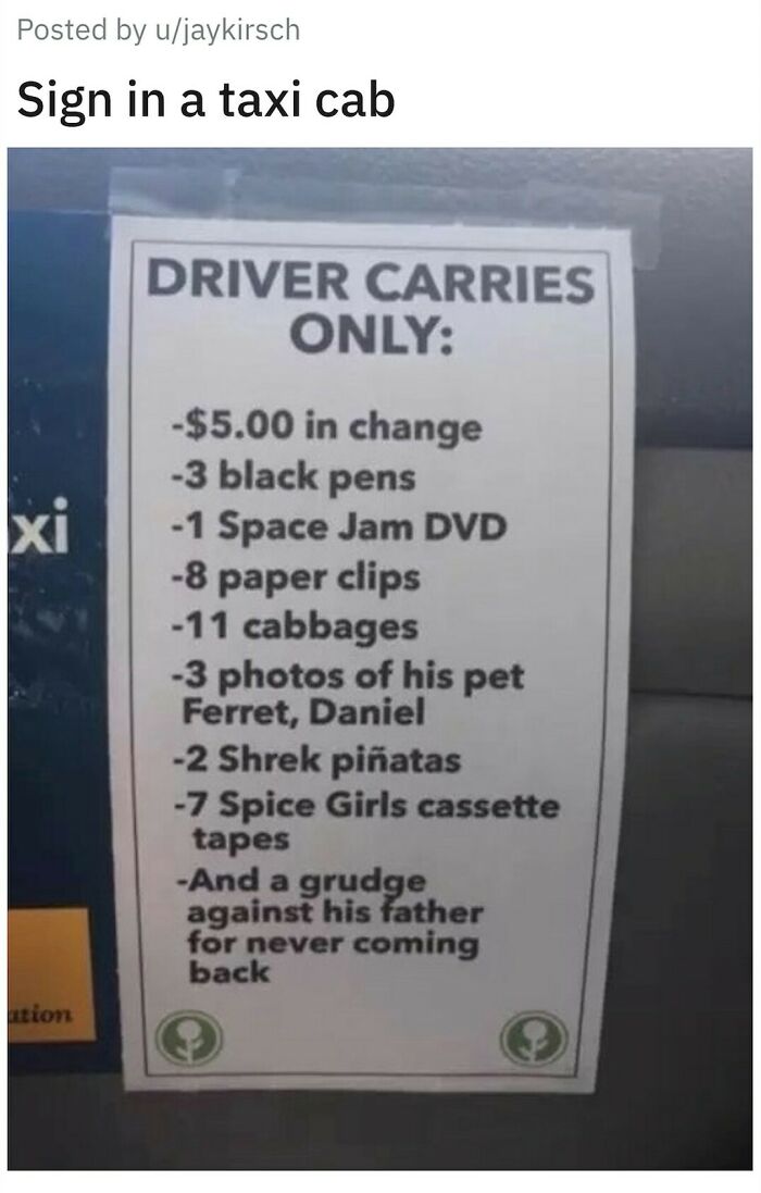Driver Carries Only