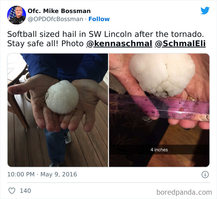 Impressive Size Hail