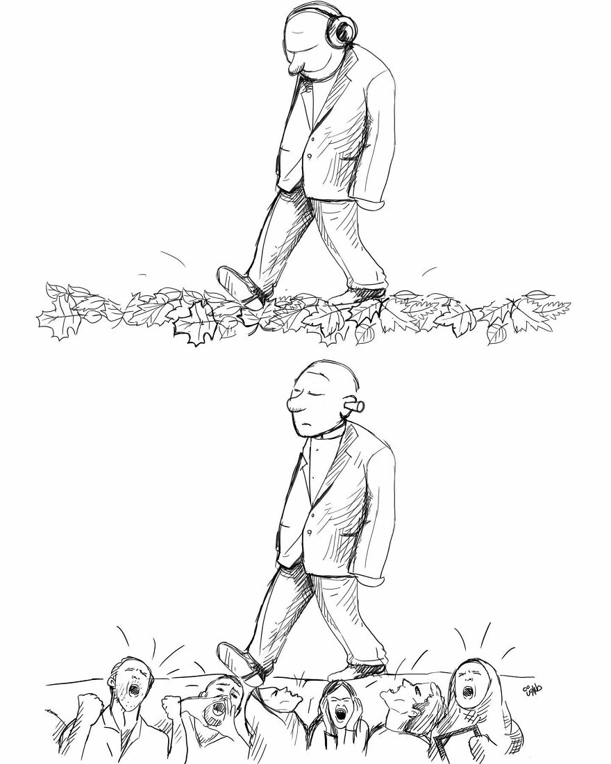 Iranian Artist Criticizes Modern Society With Thought-Provoking Illustrations (53 Pics)