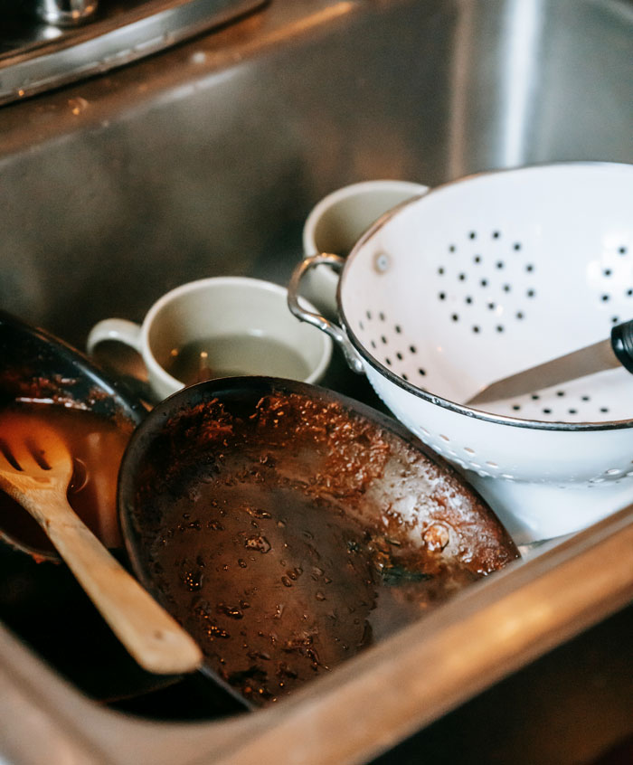 Dishes in the sink