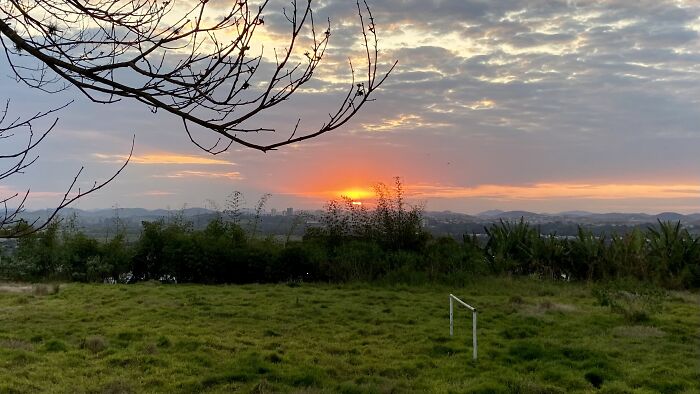 Abandoned Soccer Field Across The Street During Covid