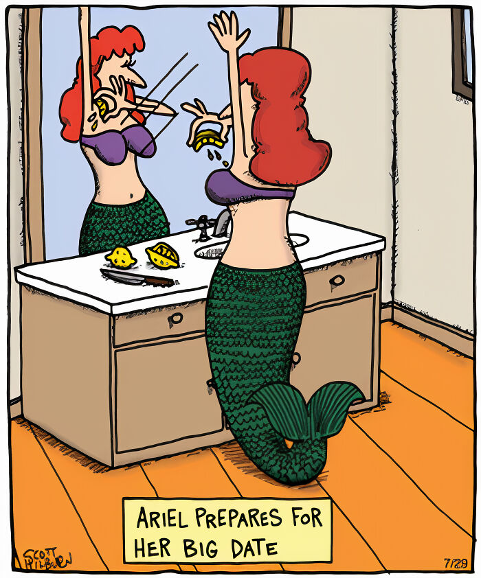 Artist Makes One-Panel Comics Filled With Absurd Situations And Silly Humor