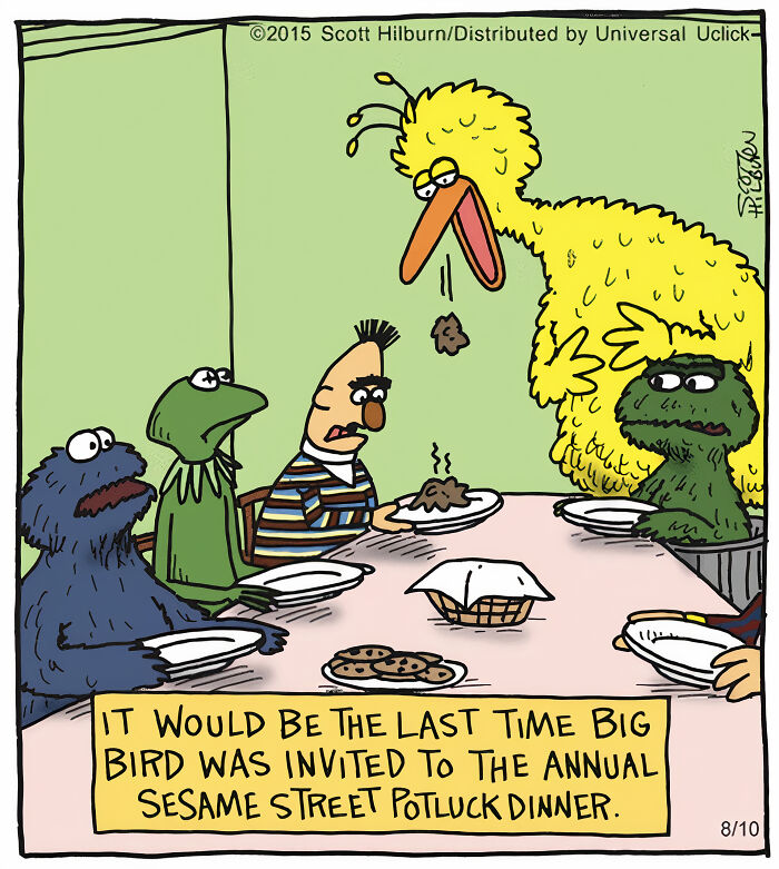 Artist Makes One-Panel Comics Filled With Absurd Situations And Silly Humor