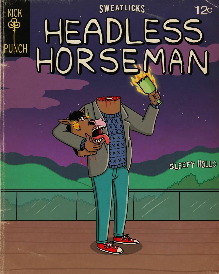 Artist Ruins Our Childhood By Creating Movie Posters Mixing Cartoons With Horror Films