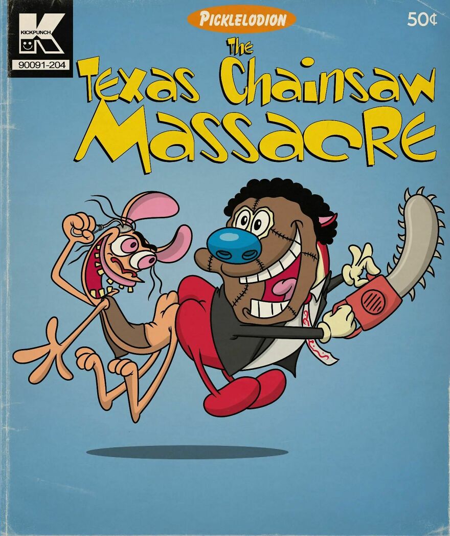 Artist Ruins Our Childhood By Creating Movie Posters Mixing Cartoons With Horror Films