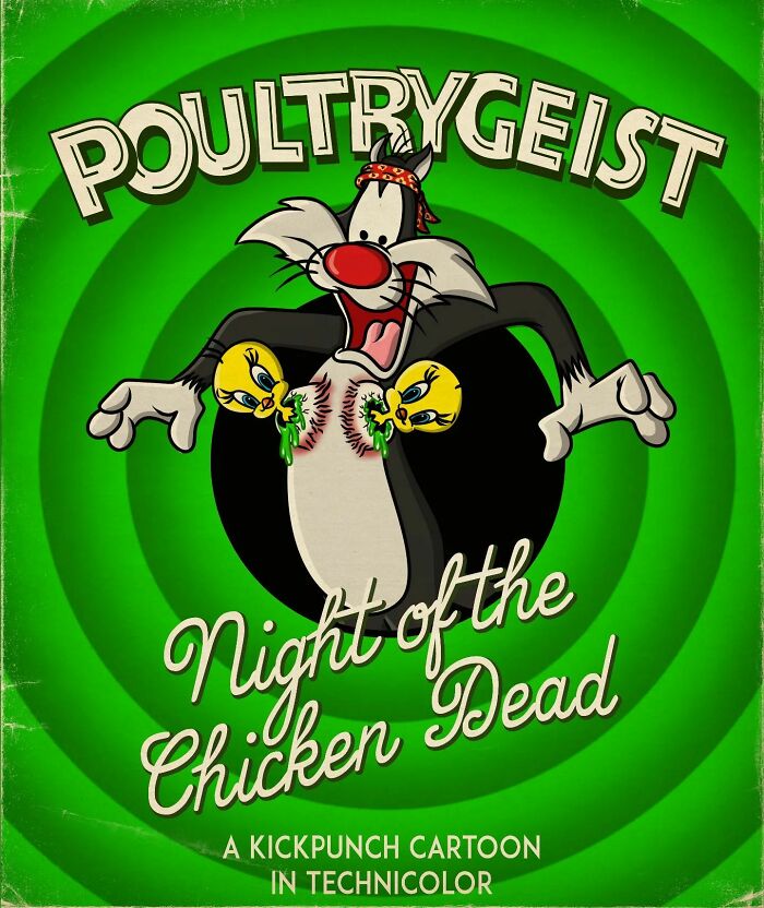 Artist Ruins Our Childhood By Creating Movie Posters Mixing Cartoons With Horror Films