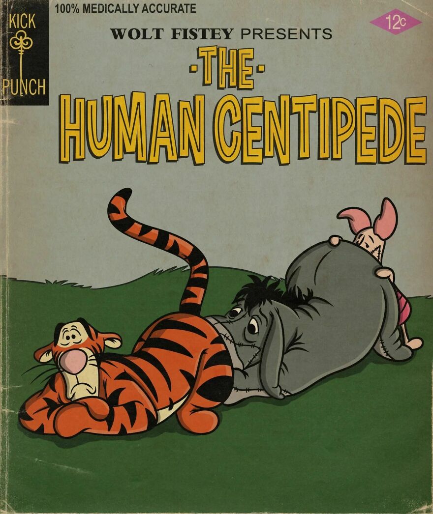 Artist Ruins Our Childhood By Creating Movie Posters Mixing Cartoons With Horror Films