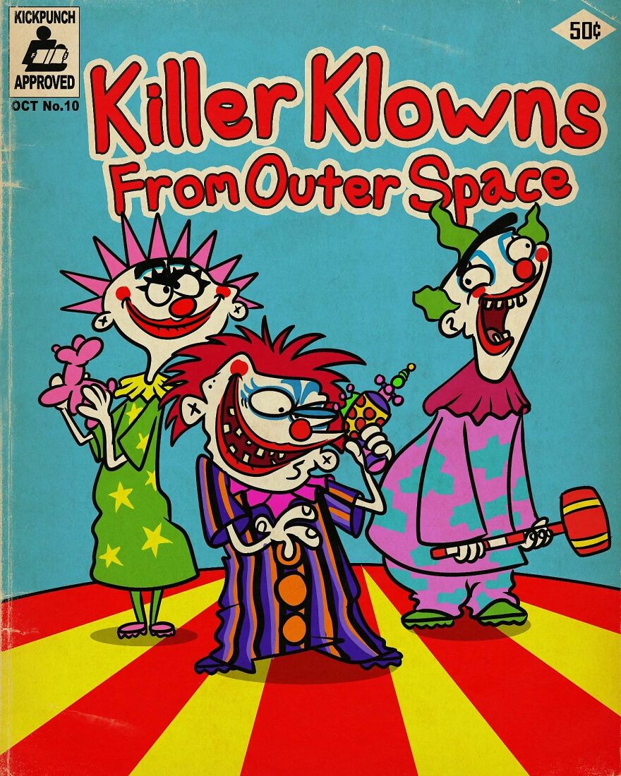 Artist Ruins Our Childhood By Creating Movie Posters Mixing Cartoons With Horror Films