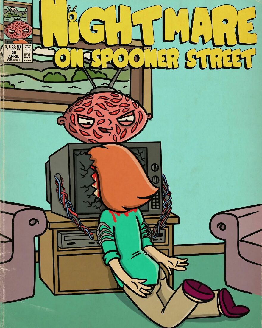 Artist Ruins Our Childhood By Creating Movie Posters Mixing Cartoons With Horror Films