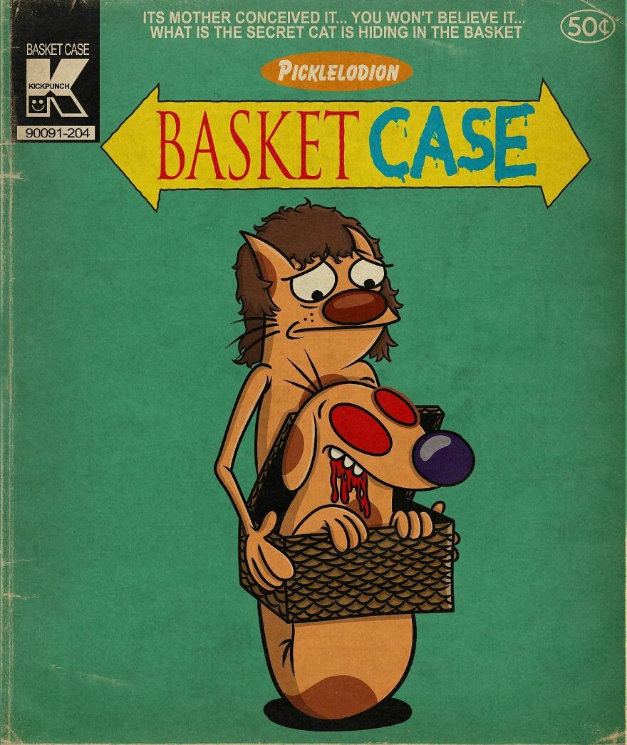 Artist Ruins Our Childhood By Creating Movie Posters Mixing Cartoons With Horror Films