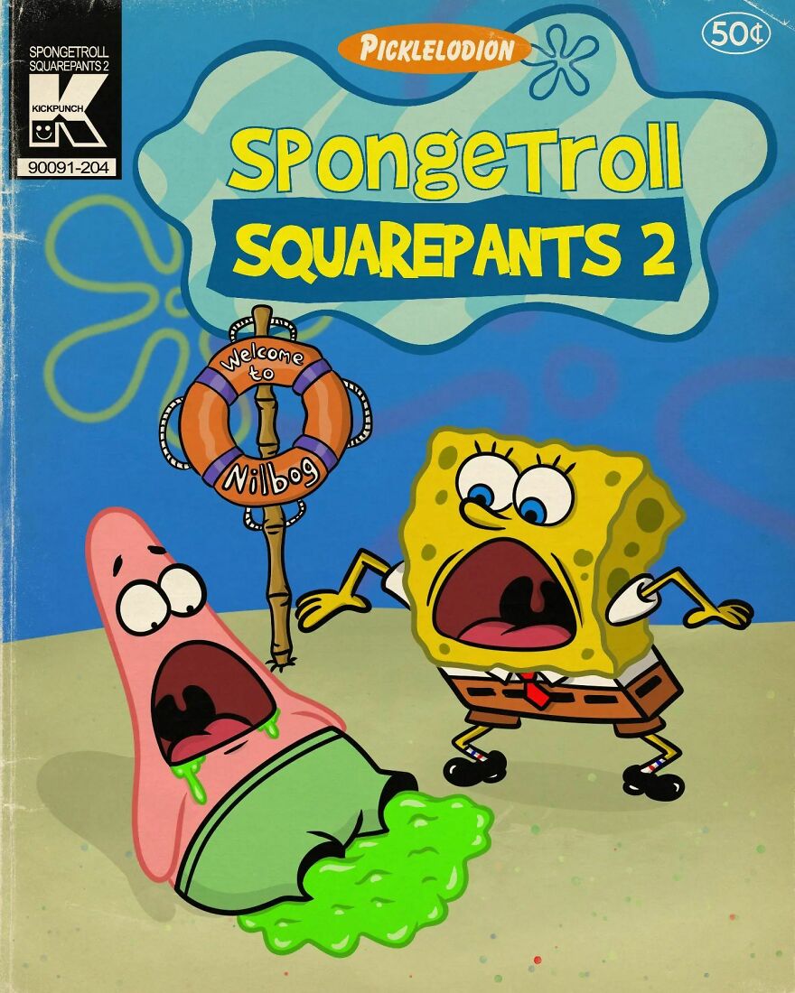 Artist Ruins Our Childhood By Creating Movie Posters Mixing Cartoons With Horror Films