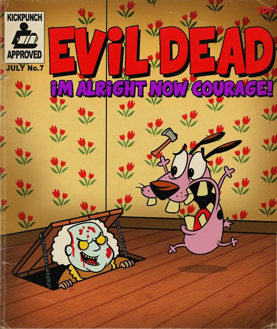 Artist Ruins Our Childhood By Creating Movie Posters Mixing Cartoons With Horror Films