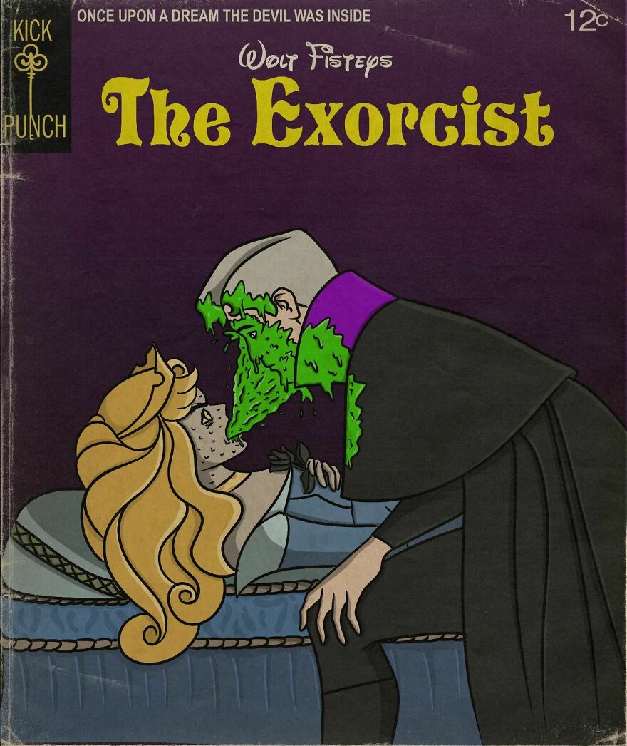 Artist Ruins Our Childhood By Creating Movie Posters Mixing Cartoons With Horror Films