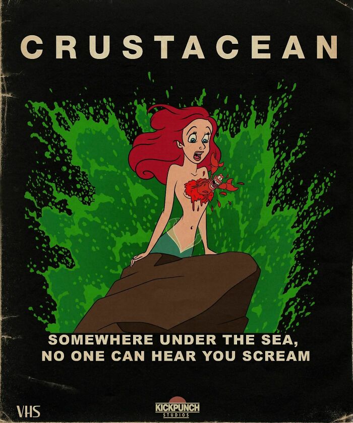 Artist Ruins Our Childhood By Creating Movie Posters Mixing Cartoons With Horror Films