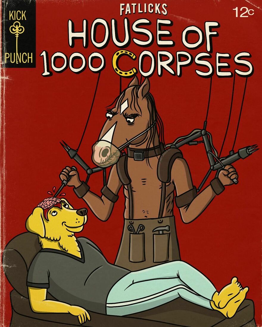 Artist Ruins Our Childhood By Creating Movie Posters Mixing Cartoons With Horror Films