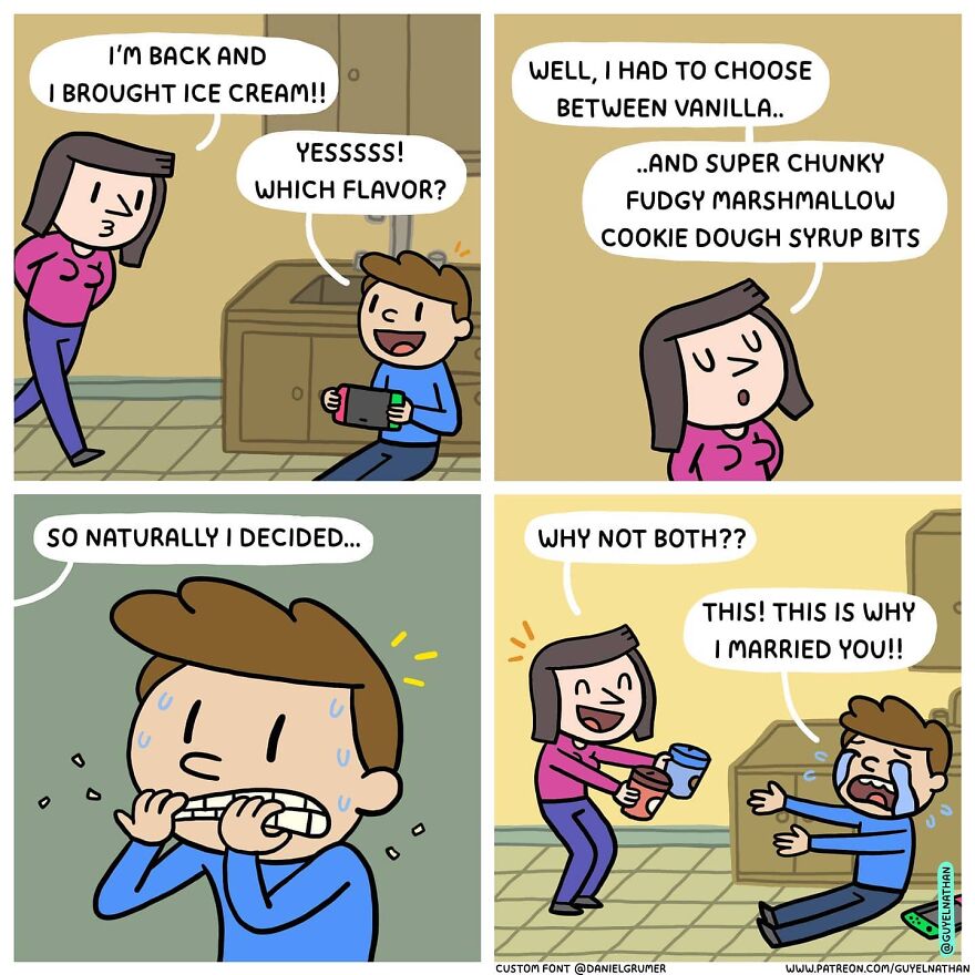 Artist Makes Hilarious Couples Comics
guaranteed A Beautiful Smile On Your Face