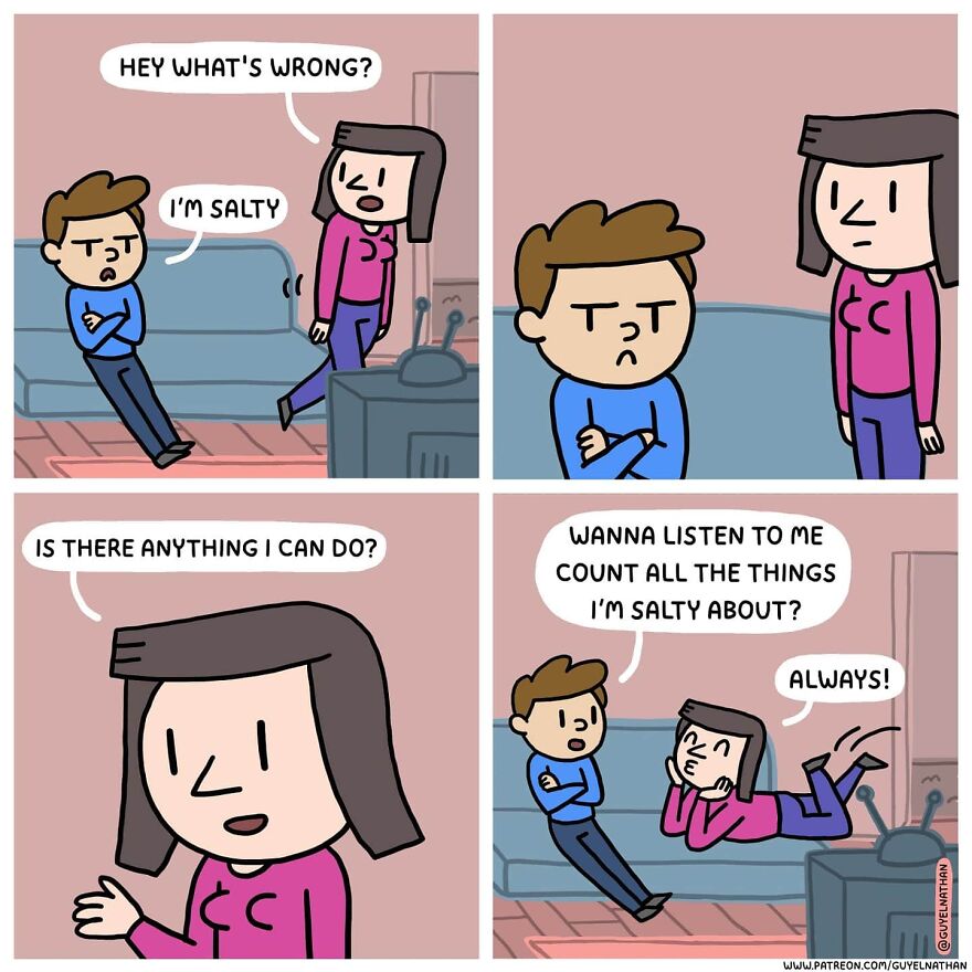 Artist Makes Hilarious Couples Comics
guaranteed A Beautiful Smile On Your Face