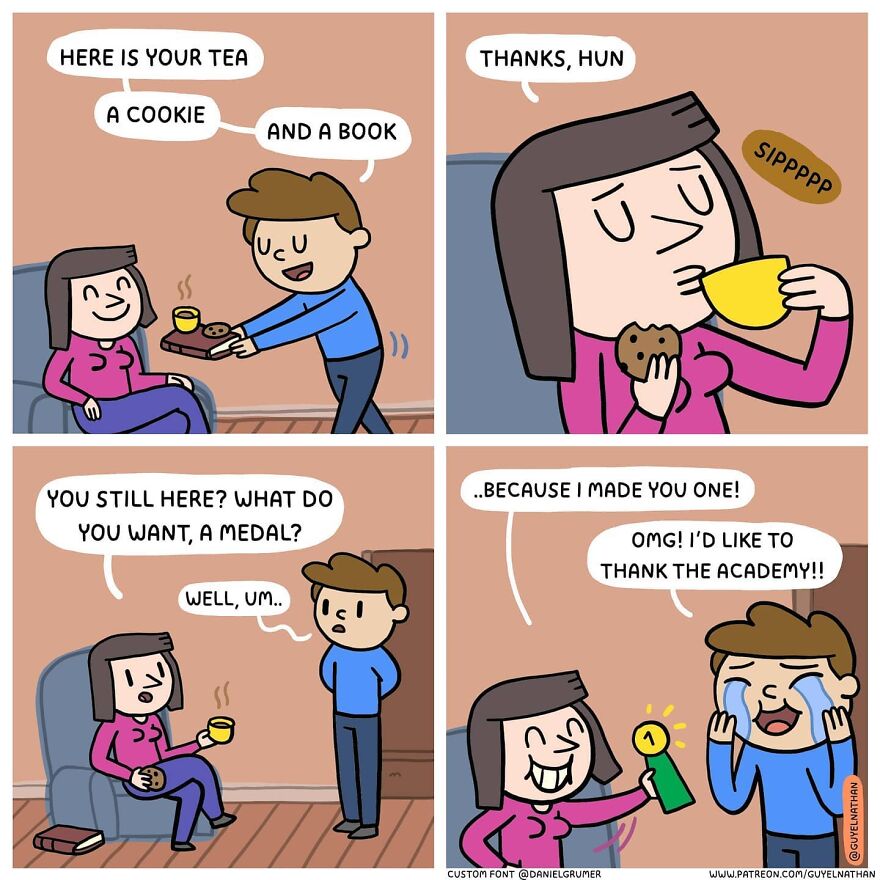Artist Makes Hilarious Couples Comics
guaranteed A Beautiful Smile On Your Face