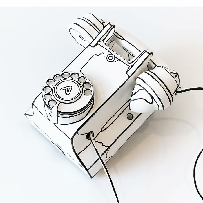 Artist Paints Home Interior In An Unusual Way To Create A 2D Illusion, And Here Are 33 Pictures Of Her Work