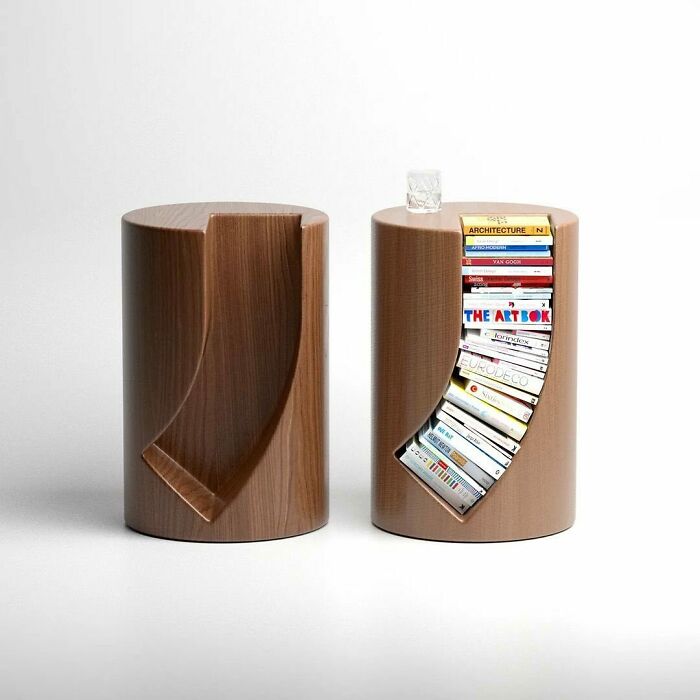 "Bookgroove" Bookrack & Side Table 