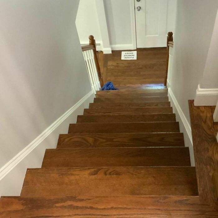 There Are Handrails At The Bottom And The Building Inspector Already Signed Off… The Listing Agent Said