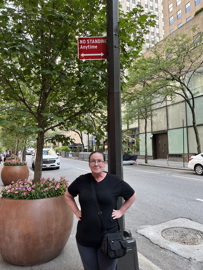 No Standing Anytime. My Mom The Rebel