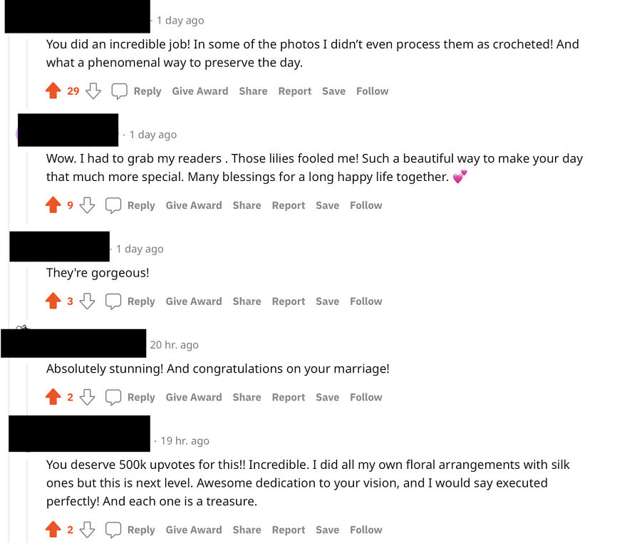 I Crocheted All Of My Own Wedding Flowers