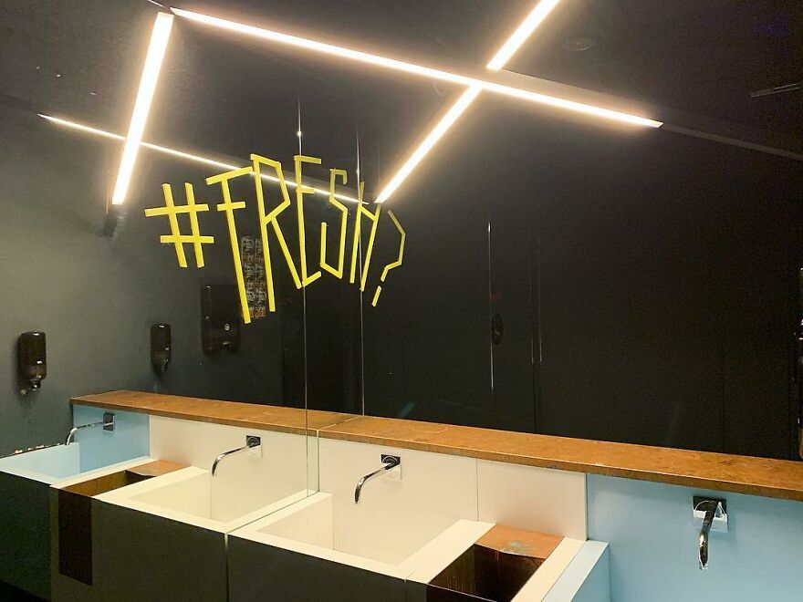 In This #fresh Take, Both Bathrooms Wash Their Hands Face To Face