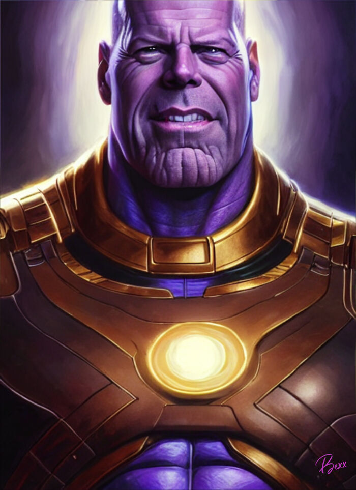 Bruce Willis As Thanos