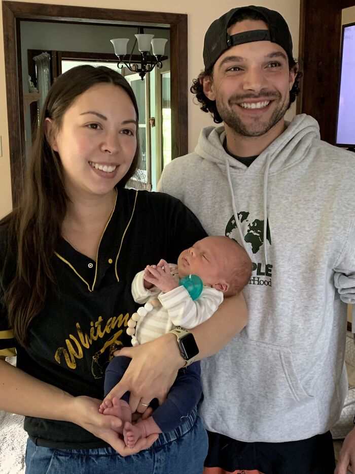 Lucas With Mom And Dad