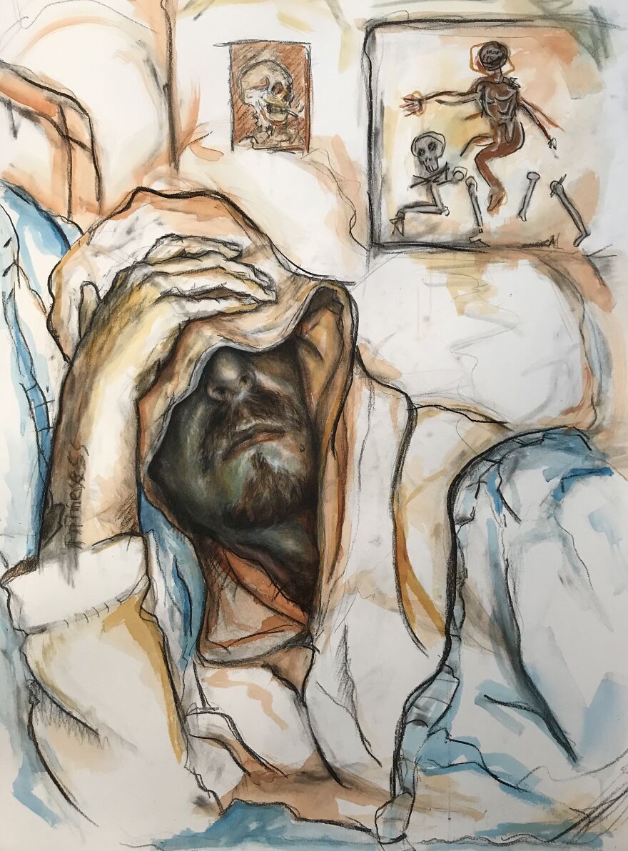"Everywhere You Go, There You Are...": I Drew Self-Portraits That Document My Life (5 Pics)