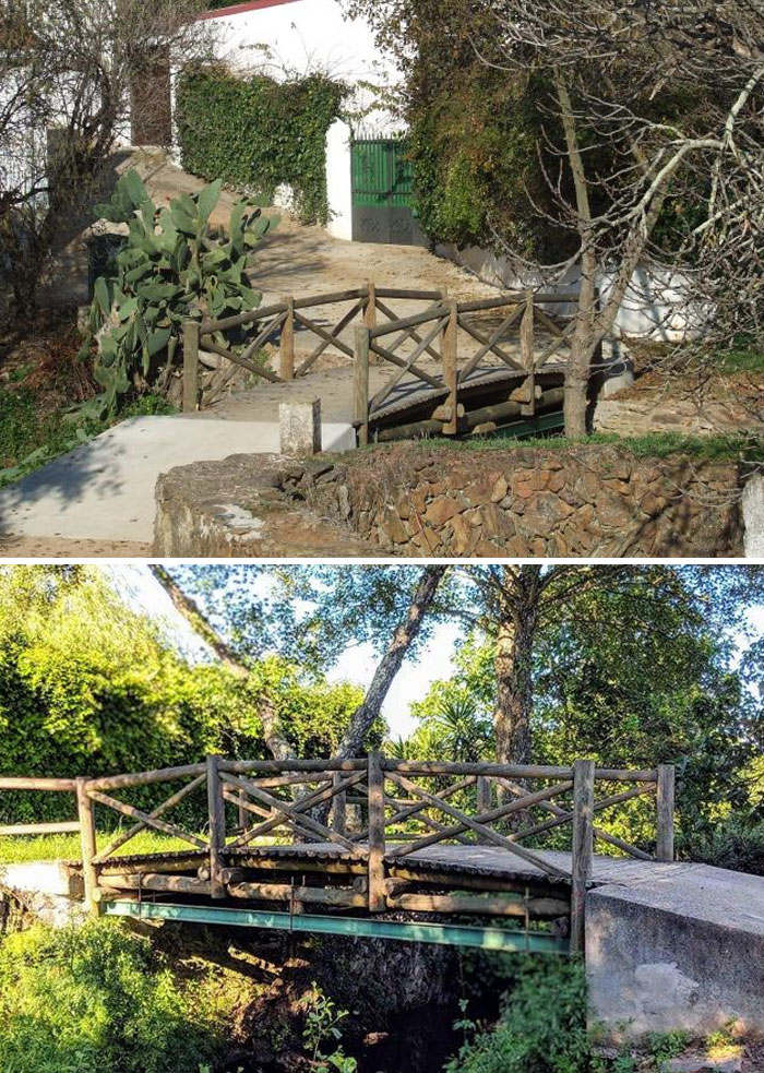 El Marco, el minúsculo puente entre España y Portugal, es el puente internacional más pequeño del mundo. Tiene una longitud de 3,2 metros