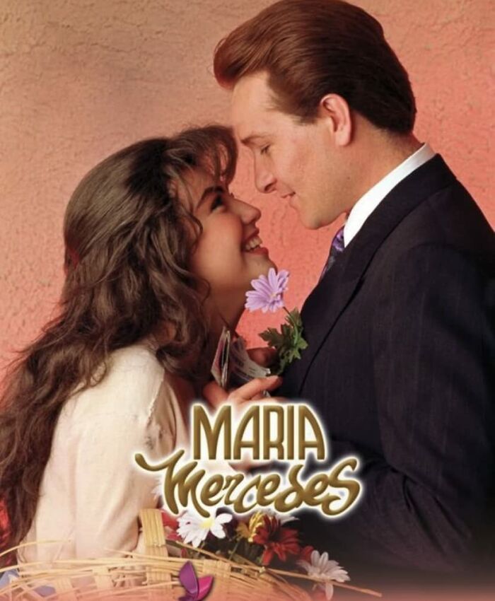 Poster for "María Mercedes" featuring Maria and Jorge