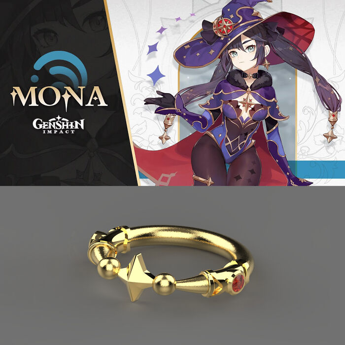 Artist Makes Genshin Impact-Inspired Rings (4 Pics)