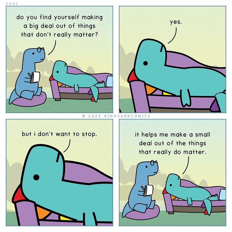 New Hilarious Dinosaur Comics About Mental Health