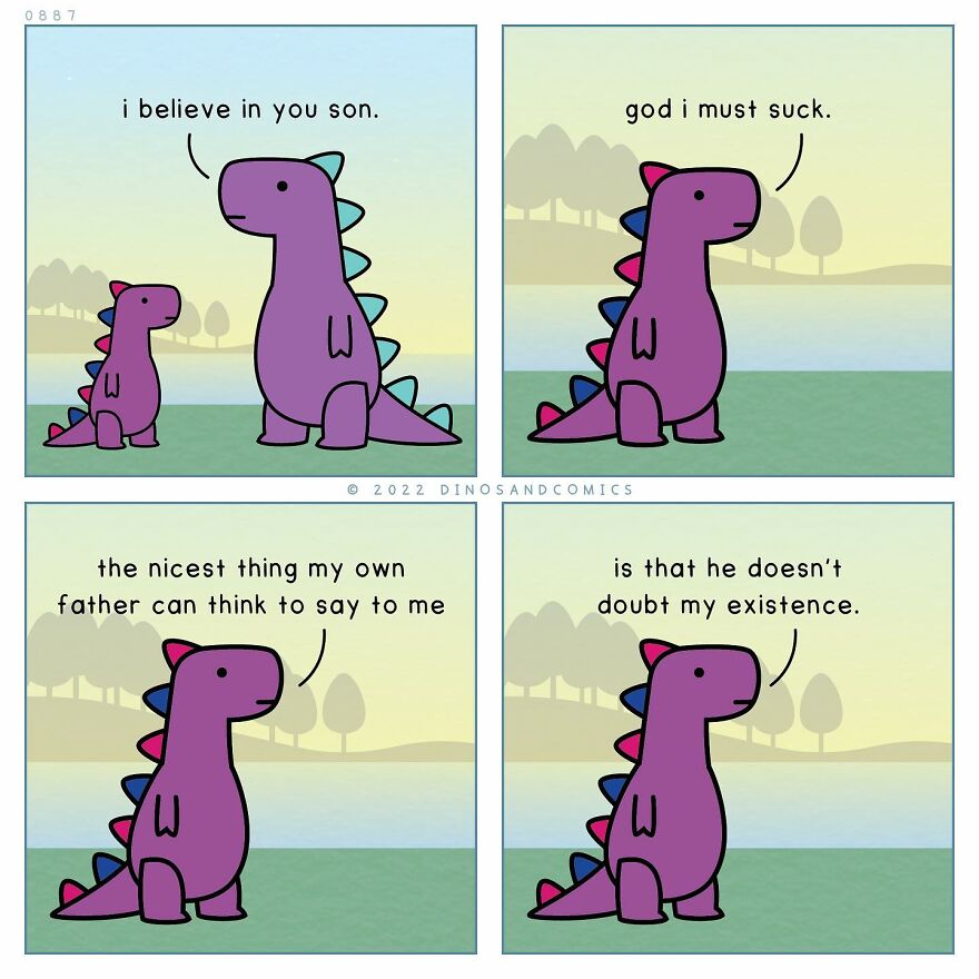 New Hilarious Dinosaur Comics About Mental Health